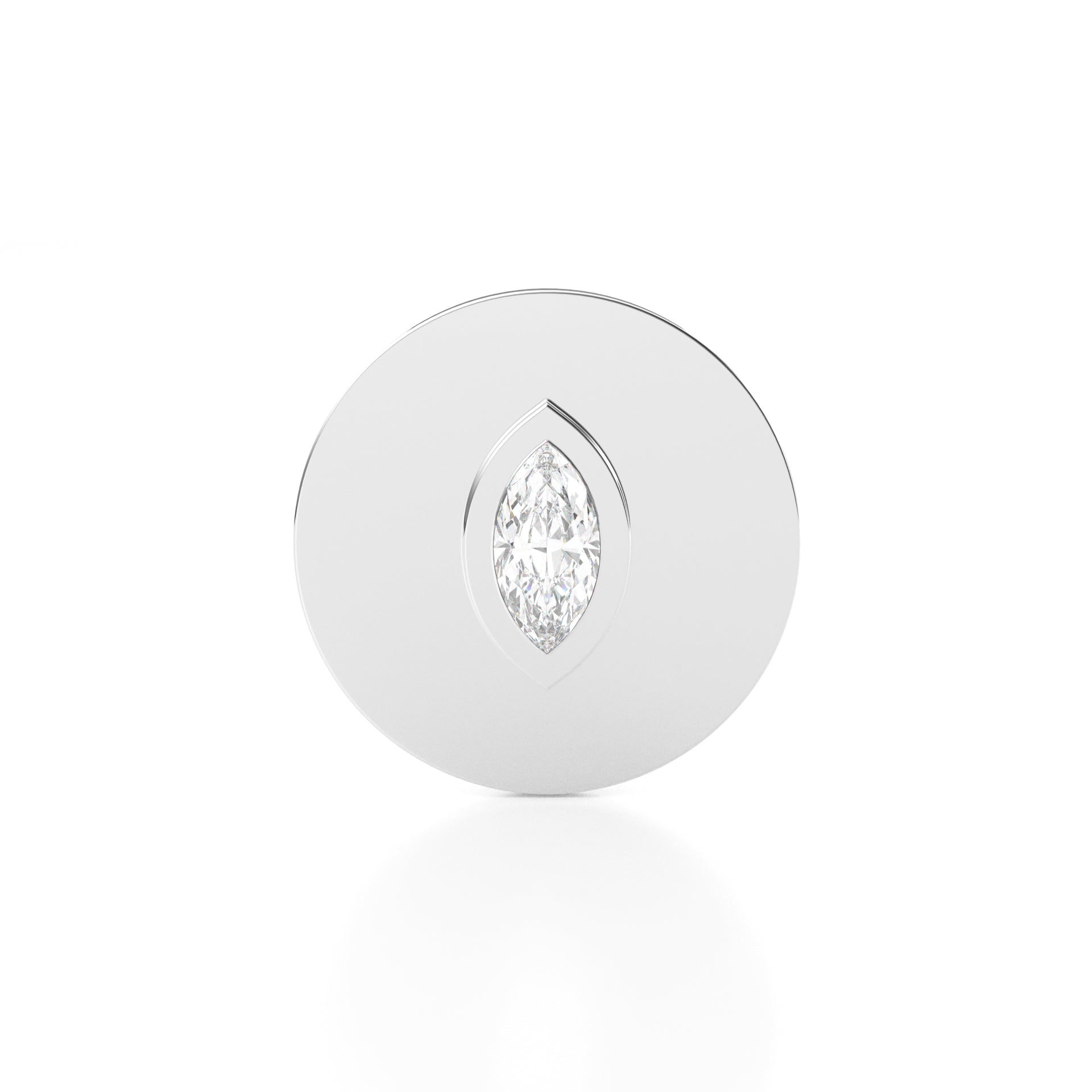 Solitaire Marquise Charm