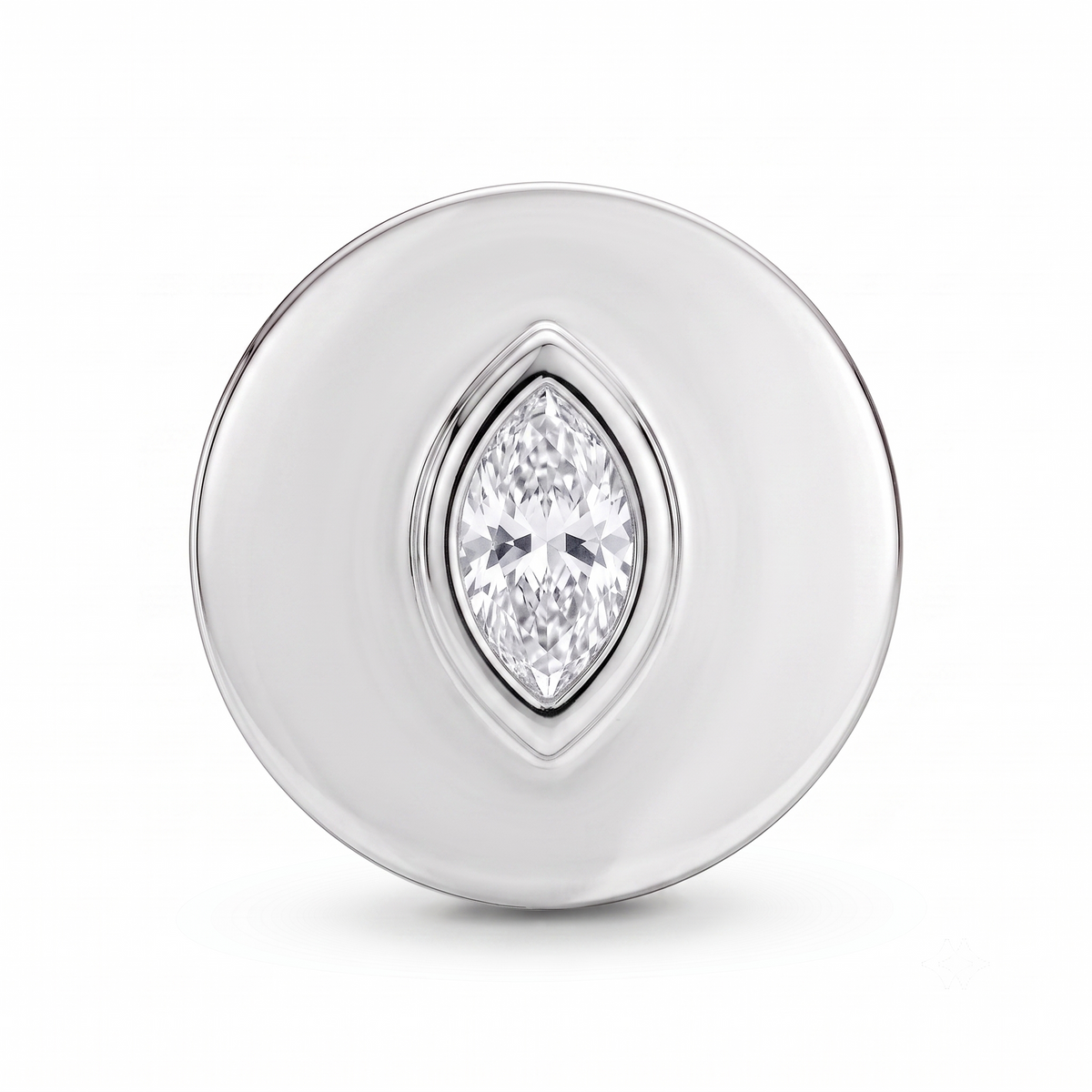 Solitaire Marquise Charm