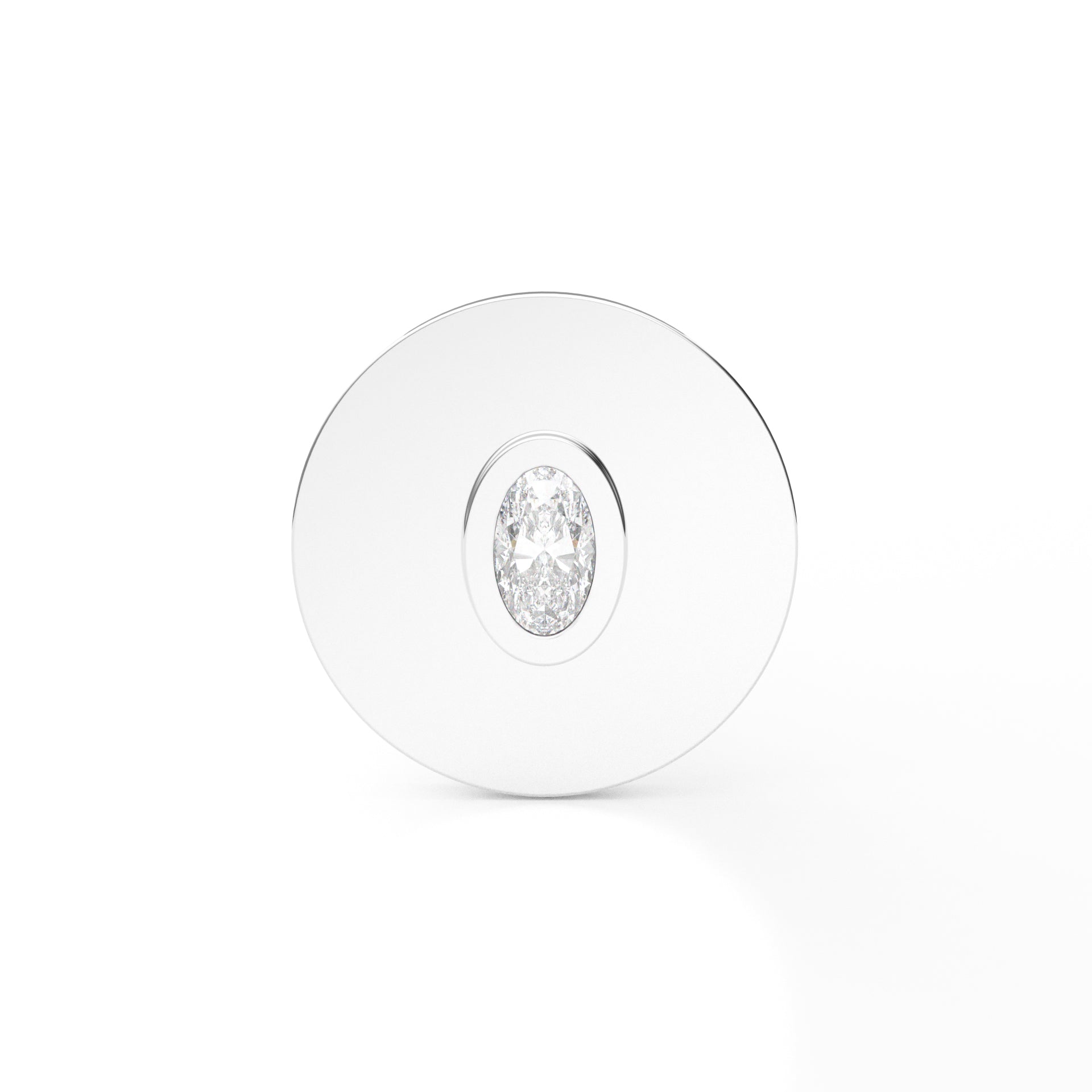 Solitaire Oval Charm