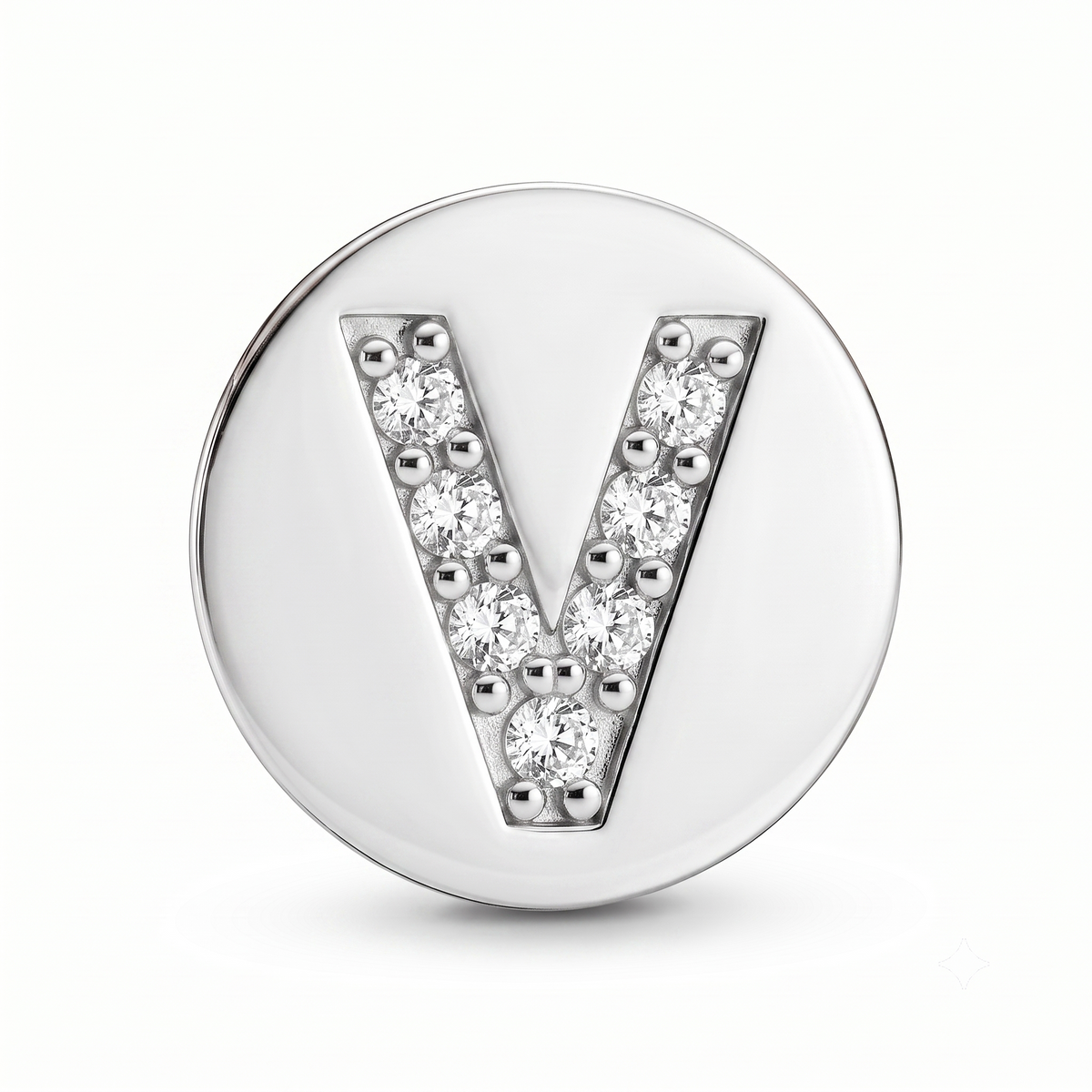 Letter V Charm