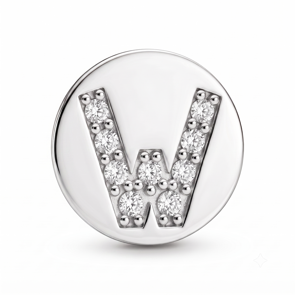 Letter W Charm