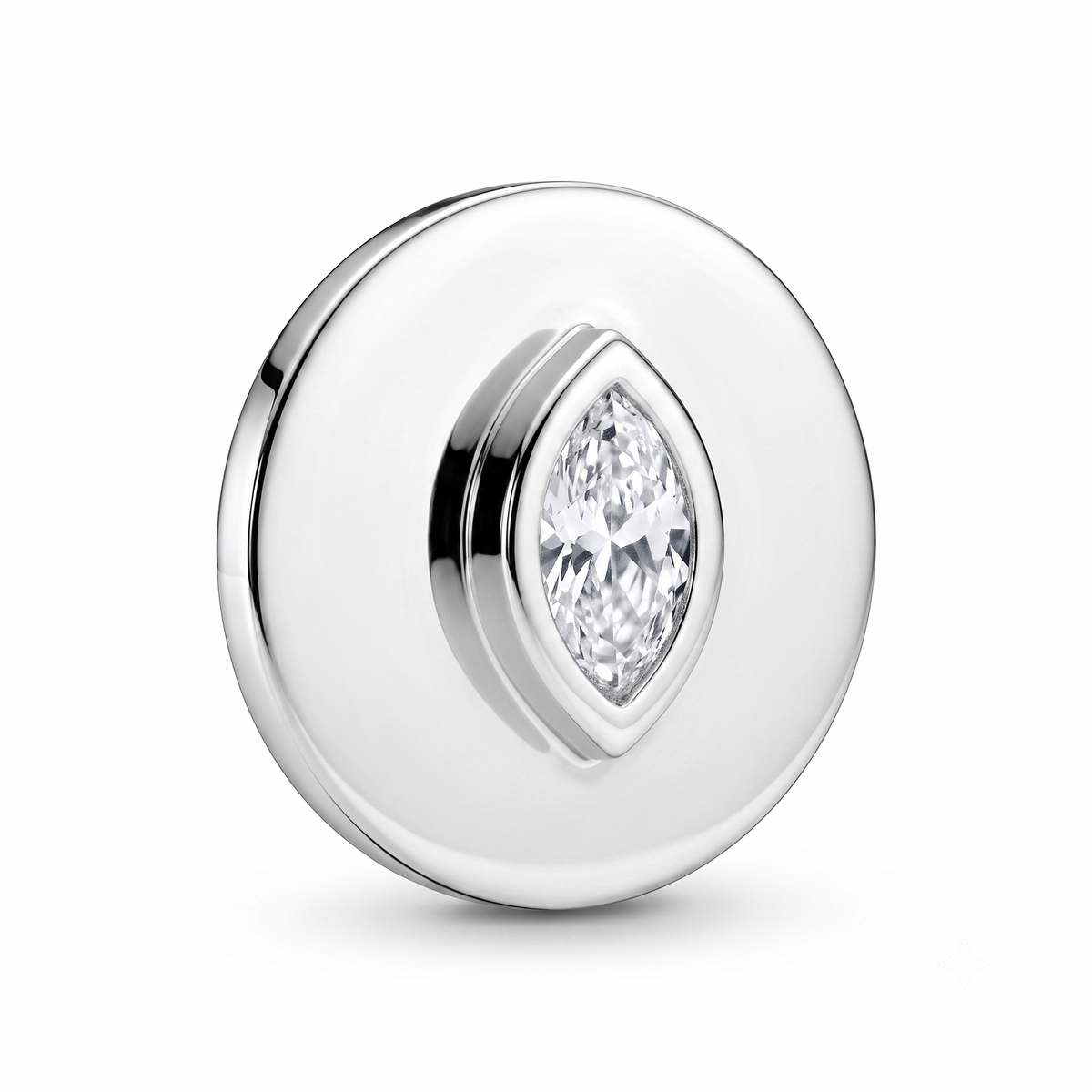 Solitaire Marquise Charm