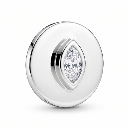 Solitaire Marquise Charm