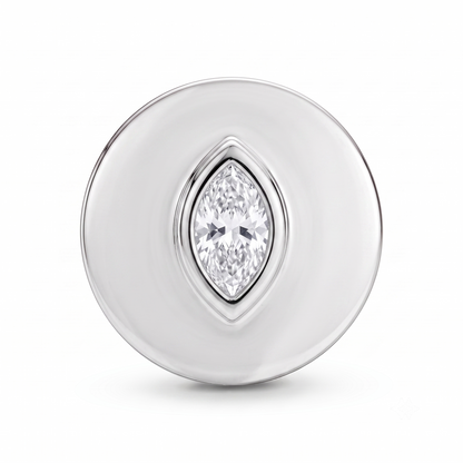Solitaire Marquise Charm
