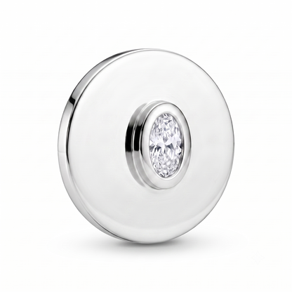 Solitaire Oval Charm