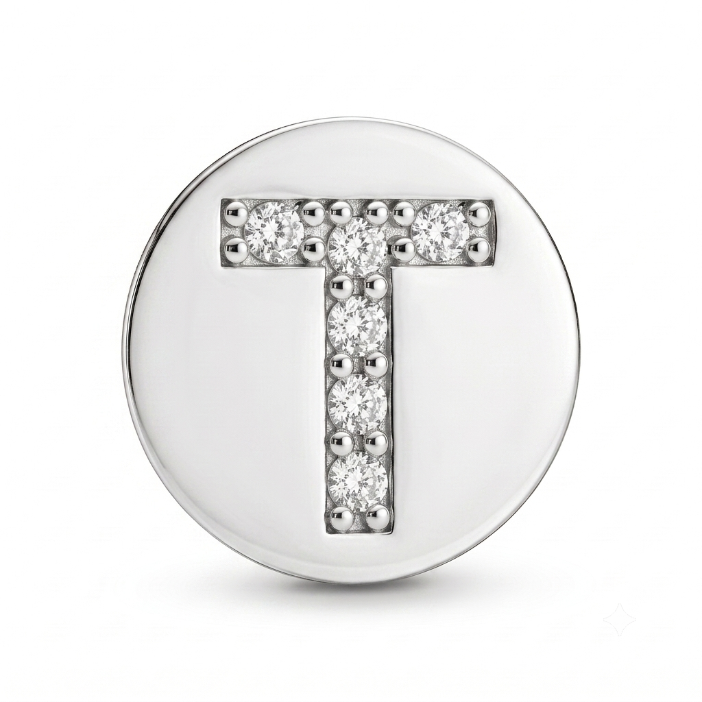 Letter T Charm