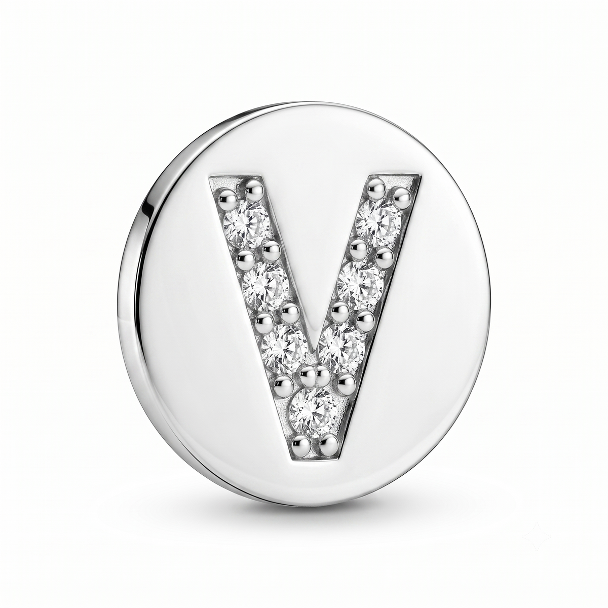 Letter V Charm