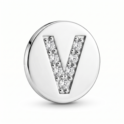 Letter V Charm